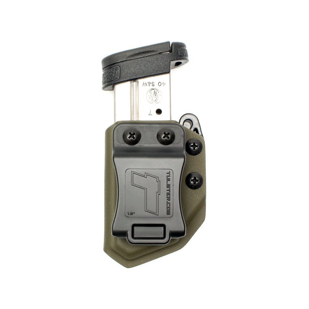 Universal 9mm/.40 Single Stack Mag Carrier- Tulster Echo Carrier IWB/OWB (OD Green)