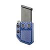 Universal .45ACP Double Stack Mag Carrier- Tulster Echo Carrier IWB/OWB (Police Blue Carbon Fiber) view 2