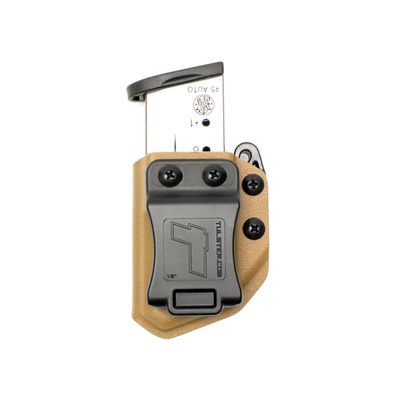 Universal .45ACP Single Stack Mag Carrier- Tulster Echo Carrier IWB/OWB (Coyote Brown)