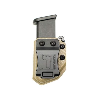 Universal 9mm/.40 Double Stack Mag Carrier- Tulster Echo Carrier IWB/OWB (Flat Dark Earth Carbon Fiber)