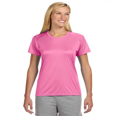 A4 NW3201 Ladies Cooling Performance Tee, Pink, X-Small