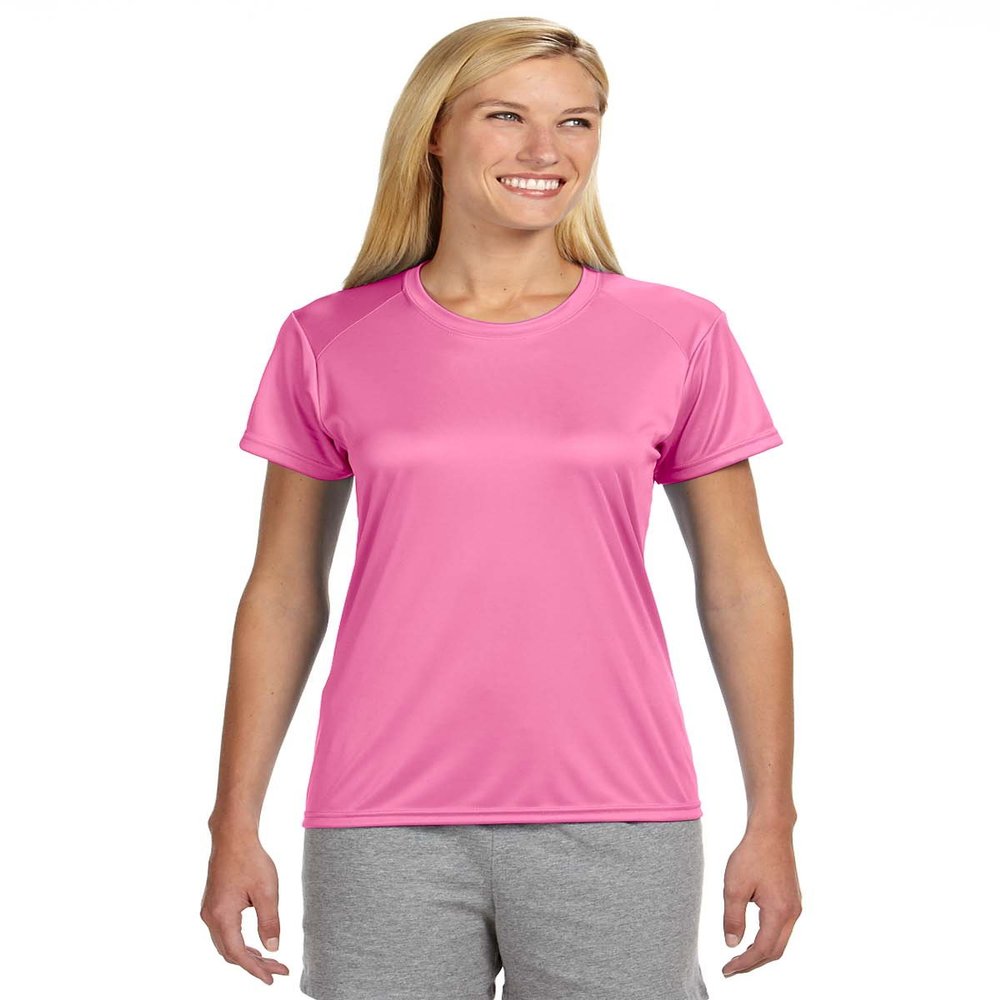 A4 NW3201 Ladies Cooling Performance Tee, Pink, X-Small