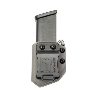 Universal .45ACP Double Stack Mag Carrier- Tulster Echo Carrier IWB/OWB (Dark Grey)