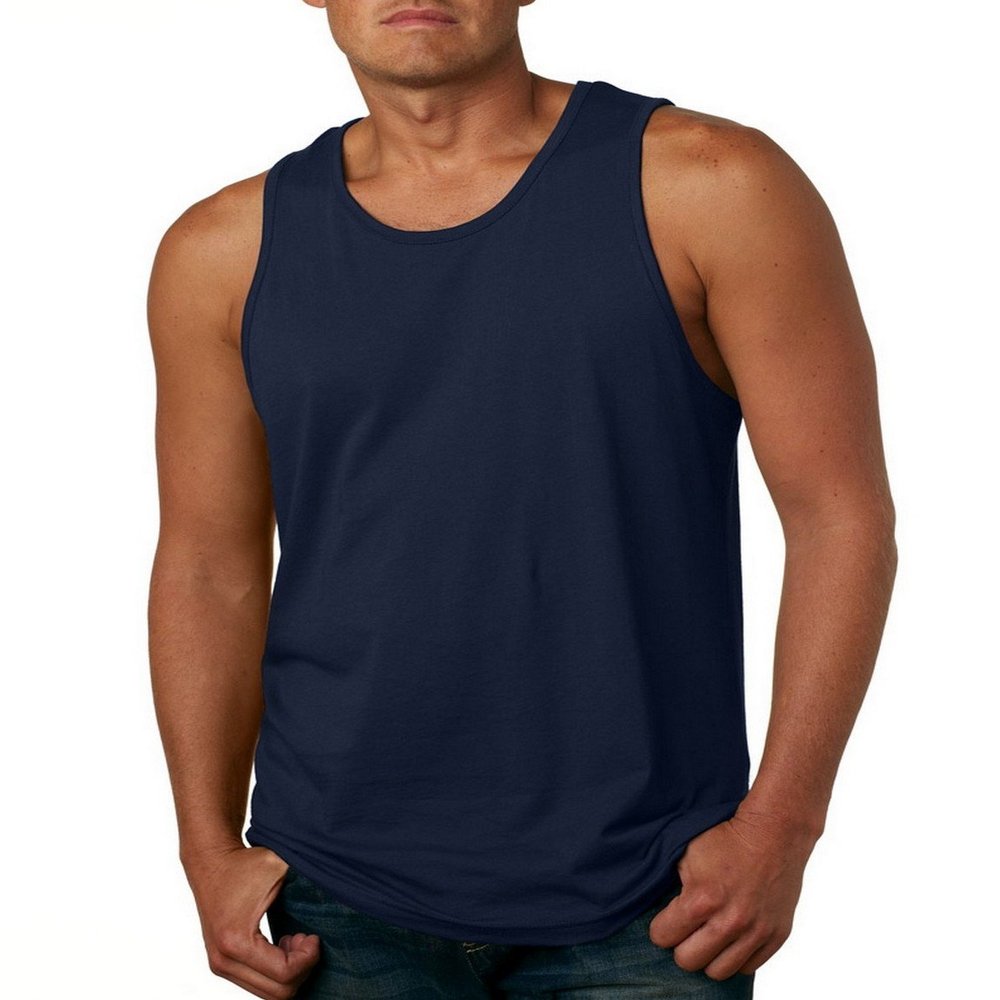 Next Level 3633 Premium Jersey Tank, Midnight Navy, Medium