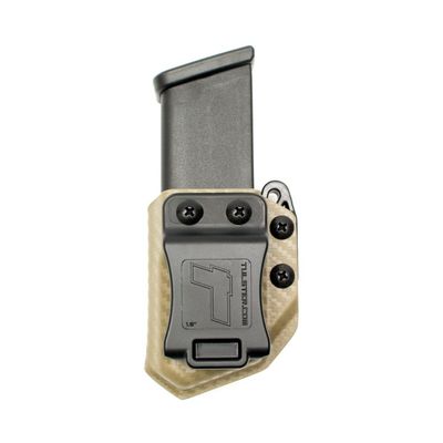 Universal .45ACP Double Stack Mag Carrier- Tulster Echo Carrier IWB/OWB (Flat Dark Earth Carbon Fiber)