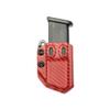 Universal 9mm/.40 Double Stack Mag Carrier- Tulster Echo Carrier IWB/OWB (Blood Red Carbon Fiber) view 2