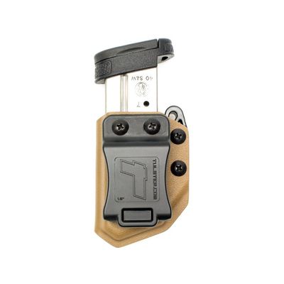 Universal 9mm/.40 Single Stack Mag Carrier- Tulster Echo Carrier IWB/OWB (Coyote Brown)