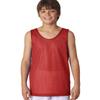 A4 N2206 Youth Reversible Mesh Tank, Scarlet/White, X-Large view 1