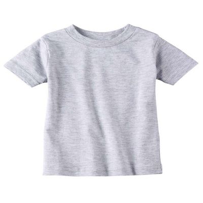 Rabbit Skins Infant Fine Jersey T-Shirt, Heather, 6MOS