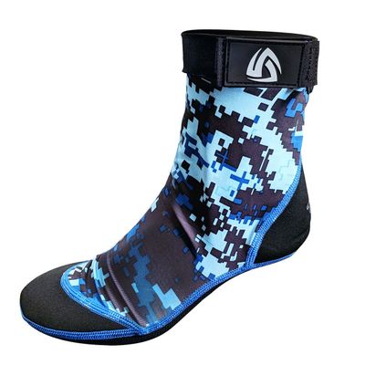 Tilos Sport Skin Socks for Adults and Kids, Protect Against Hot Sand & Sunburn for Water Sports & Beach Activities (L, Digital Blue)
