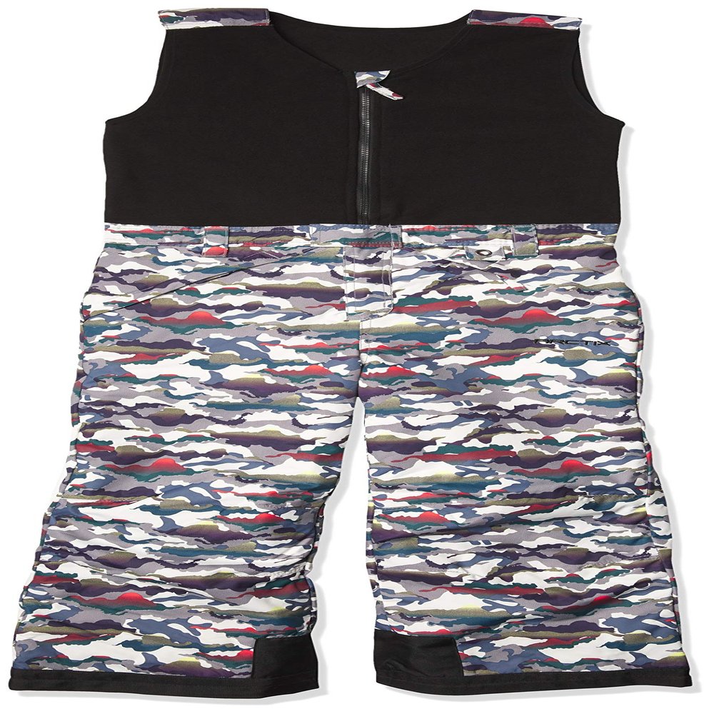 Arctix Kids Limitless Fleece Top Bib Overalls, White Multi Camo, X-Large