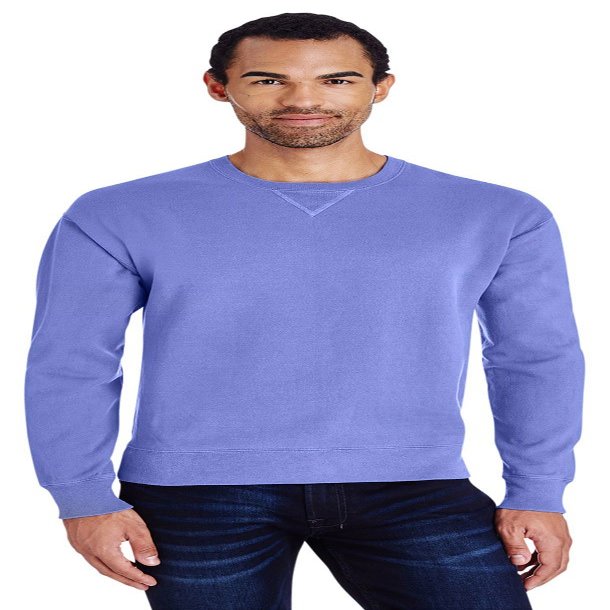 ComfortWash by Hanes Unisex 7.2 oz., 80/20 Crew Sweatshirt L DEEP FORTE