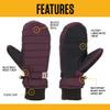Carhartt Women's Quilts Insulated Mitten, Charcoal, Medium view 4