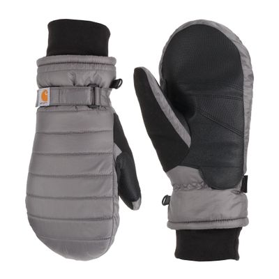 Carhartt Women's Quilts Insulated Mitten, Charcoal, Large