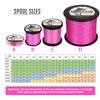 HERCULES Braided Fishing Line 2000m 2187yds 6lbs-100lbs Pe Superline 4 Strands (Pink 70lb/31.8kg 0.44mm) view 2