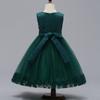 2-10T Big Little Girl Ball Gown Short Lace Flower Tulle Boutique Dresses for Wedding Party Evening Dance Green 6 view 2