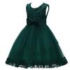 2-10T Big Little Girl Ball Gown Short Lace Flower Tulle Boutique Dresses for Wedding Party Evening Dance Green 6 view 3