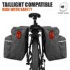 BV Bike Panniers 26L With Adjustable Hooks, Commuter Panniers For Bicycles With Carrying Handle, Bag With 3M Reflective Trim For More Visibility, Fit Most Rack (Panniers - Gray Standard) view 2