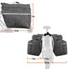 BV Bike Panniers 26L With Adjustable Hooks, Commuter Panniers For Bicycles With Carrying Handle, Bag With 3M Reflective Trim For More Visibility, Fit Most Rack (Panniers - Gray Standard) view 3
