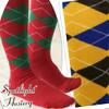 Spotlight Hosiery Men's Argyle Dress Sock,Light Beige/Blue/Light Yellow view 2