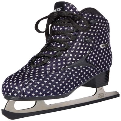 Roces 450694 Women's Model Olympic Ice Skate, US 6, Blue/White