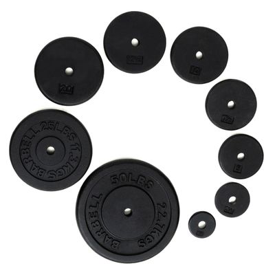 Ader Standard 1" Hole Cast Iron Weight Plate-Black (268.00)