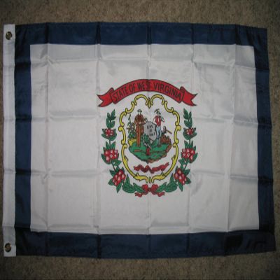 2x3 West Virginia Flag 2'x3' Banner Brass Grommets Vivid Color and UV Fade Resistant Canvas Header and polyester material
