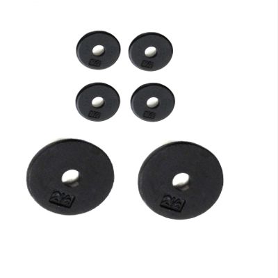 Ader Standard 1" Hole Weight Plate-Black/Gray 2x 2.5# + 4x1.25# (Total10.0#)