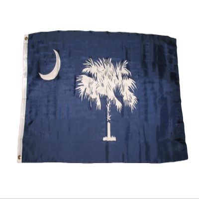 3x5 State of South Carolina Blue State Flag 3'x5' Banner Super Polyester Nylon Vivid Color and UV Fade Resistant Canvas Header and polyester material