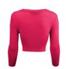 YEMAK Women's Cropped 3/4 Sleeves Cardigan Sweater Vintage Inspired Pinup,Rose Pink,Small view 4
