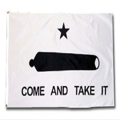 3x5 Gonzales Gonzalez Texas Come and Take it Flag 3'x5' Banner perma dye poly Vivid Color and UV Fade Resistant Canvas Header and polyester material
