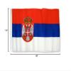 O3 12x18 12"x18" Serbia Sleeve Flag Boat Car Garden Vivid Color and UV Fade Resistant Canvas Header and polyester material view 2