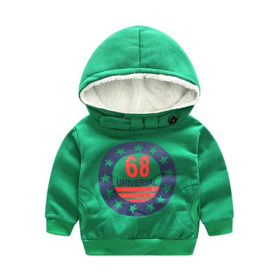 Moyikiss Studio Baby Boys Girls Pullover Hoodies Fleece Pocket Sweatshirts Tops (Green, 140/6 Years)
