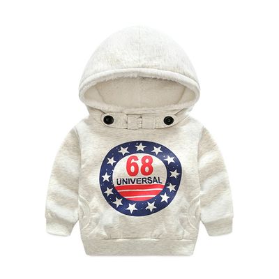 Moyikiss Studio Baby Boys Girls Pullover Hoodies Fleece Pocket Sweatshirts Tops (Grey, 130/5 Years)