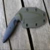 Valhalla Custom Kydex Sheath Ka-Bar TDI Large 1482 OD Green 2 pc view 4