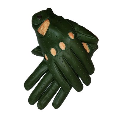 Genuine Leather Gloves for Men (Green, X-Large)
