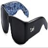 LOCS Sunglasses Hardcore Black 0103, Black / Bandana Blue, 5.5w x 1.5h view 1