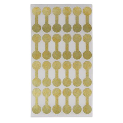 1000 Pieces Jewelry Repair, Price and Indentification Tags/Tyvek Self Adhesive Rectangle/Dumbbell/Barbell Jewelry Price Tags (Short - 35 x 12mm, Gold)
