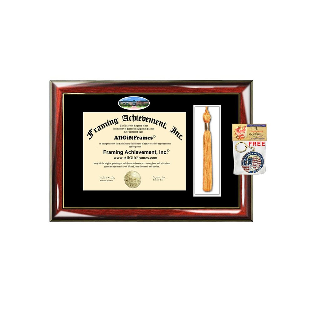 AllGiftFrames University of Texas San Antonio Tassel Diploma Frame Graduation UTSA Tassel Box School Campus Photo Custom Degree Framing Gift Bachelor Master MBA Doctorate PHD Certificate Holder Case
