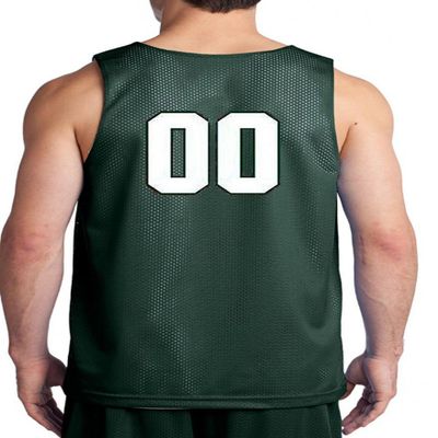 Custom Basketball Reversible Jersey Both Sides - Numbers Only On Back of Both Sides (XX-Large, Dark Green)