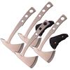 Stainless Steel Throwing Axe Set, 9.5 Inch Overall Length, 4mm Thick Blade, Satin Finish, 2-Pack with Nylon Sheath (Silver) view 1