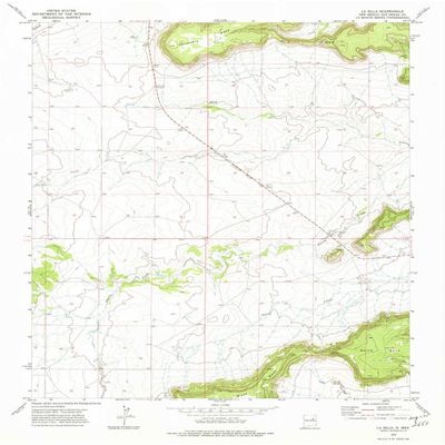 La Silla NM topo map, 1:24000 Scale, 7.5 X 7.5 Minute, Historical, 1972, Updated 1975, 26.9 x 22 in - Tyvek