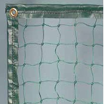 HarTru Tennis Court 10' x 60' Divider Curtain Hemmed/Grommeted, BLACK, with Lead Rope