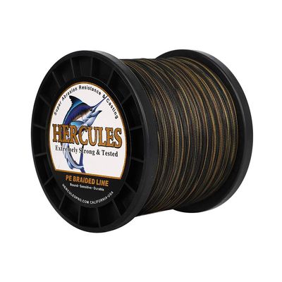 HERCULES Braided Fishing Line 1500m 1640yds 10lbs-200lbs Pe Superline 8 Strands (Camouflage 120lb/54.5kg 0.58mm)