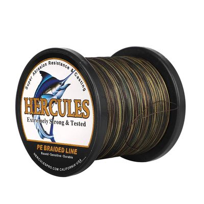 HERCULES Super Cast 1000M 1094 Yards Braided Fishing Line 70 LB Test for Saltwater Freshwater PE Braid Fish Lines Superline 8 Strands - Camo, 70LB (31.8KG), 0.44MM