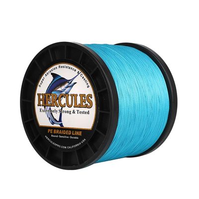 HERCULES Braided Fishing Line 2000m 2187yds 10lbs-200lbs Pe Superline 8 Strands (Blue 120lb/54.5kg 0.58mm)
