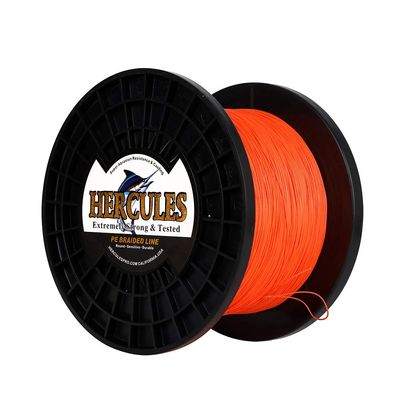 HERCULES Super Cast 1000M 1094 Yards Braided Fishing Line 300 LB Test for Saltwater Freshwater PE Braid Fish Lines Superline 8 Strands - Orange, 300LB (136.1KG), 1.20MM