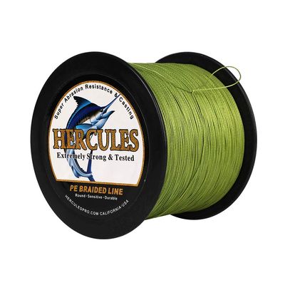 HERCULES Super Cast 1000M 1094 Yards Braided Fishing Line 120 LB Test for Saltwater Freshwater PE Braid Fish Lines Superline 8 Strands - Army Green, 120LB (54.5KG), 0.58MM