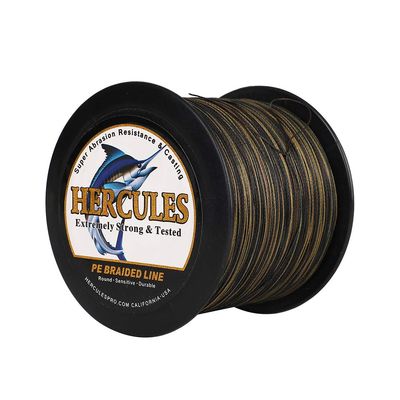 HERCULES Braided Fishing Line 2000m 2187yds 10lbs-200lbs Pe Superline 8 Strands (Camouflage 80lb/36.3kg 0.48mm)