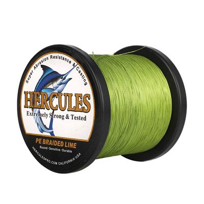 HERCULES Super Cast 1000M 1094 Yards Braided Fishing Line 70 LB Test for Saltwater Freshwater PE Braid Fish Lines Superline 8 Strands - Army Green, 70LB (31.8KG), 0.44MM